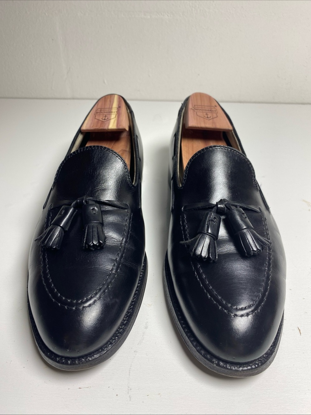 Alden 660 Black Calf Tassel Loafers Men’s 9.5D Goodyear Welted Dress Shoes